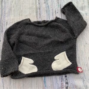 OEUF mittens Alpaca Sweater 3t boys girls